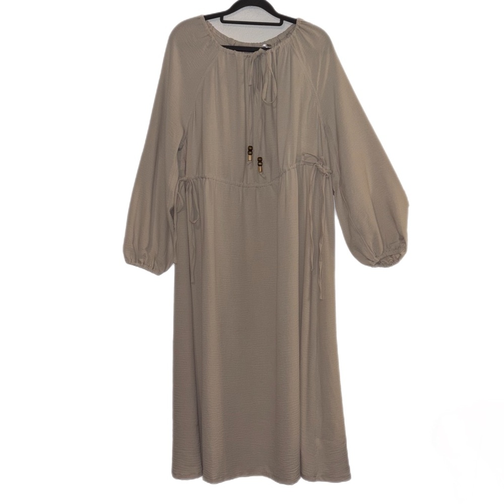 Everyday Jones by Madeline Jones Tan Long Sleeve Dress - Picture 2 of 9